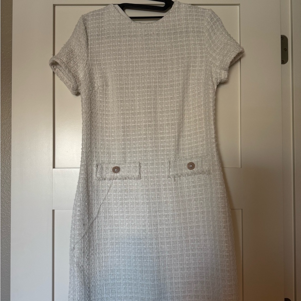 White mini dress